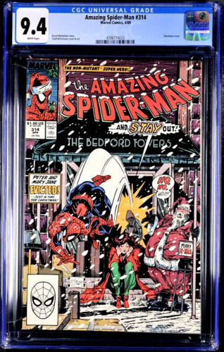 Amazing Spider-Man 314  CGC 9.4 NM  White Pages