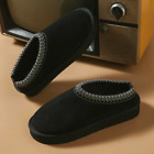 Womens UGG Tasman *DUPES* Black Chic Slip-on Shoes Slippers Slide Cozy Faux Fur