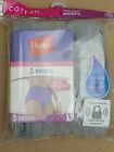 Hanes Cotton Tagless Brief Panties High Rise 3 Pack D40L Gray Size 7 Large