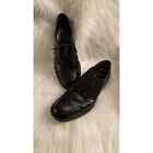 Moreschi Gold Line men's black smooth leather cap toe oxford shoes sz US 9 1/2
