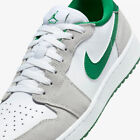 New Nike Air Jordan 1 Low G Golf Shoes - White/ Fine Green (DD9315-112)