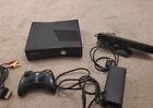 Xbox 360 S Slim 4GB 1439 Console Kinect Bundle, Controller Power, AV Cab TESTED!