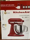 KITCHENAID ARTISAN 5 Qt Empire Red Mixer WITH Slicer & Attachments NEW IN BOX!