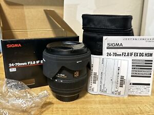 Sigma AF 24-70mm f2.8 IF EX DG HSM Lens Nikon *AS IS* *MANUAL FOCUS ONLY*