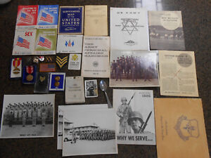 Lot of US Military 1960s Vietnam era Medals Patches Pins Photos Publications