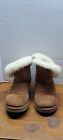 UGG Australia Classic Bailey Button Boots Suede Sheepskin 5803 Women's Size 8
