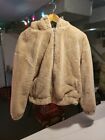 Forever 21 Medium Faux Fur Coat Camel Color Plush Fuzzy Furry Small S