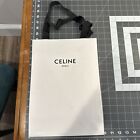 New ListingCeline Empty Paper Gift Bag Shopping Tote White Medium 13.5 x 9.75 x 4.5