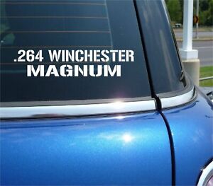 .264 WINCHESTER MAGNUM VINYL DECAL STICKER FOR AMMO CAN BULLET BOX CALIBER RIFLE