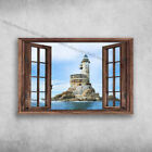 Lighthouse Window - The Lighthouse Outside The Window Poster