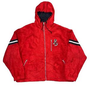 Champion North Carolina State Red Fleece Jacket Mens 2XL