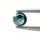 Real Natural Loose Diamond 0.21ct Titanic Blue Sparkling Round Rose Cut For Gift