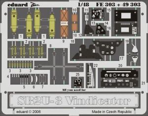 eduard FE303 1/48 SB2U-3 VIndicator for Accurate Miniatures