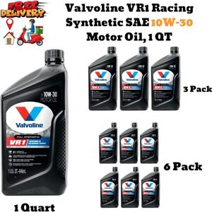 VALVOLINE VR1 SAE 10W-30 Synthetic Racing  Motor oil, 1 Quart