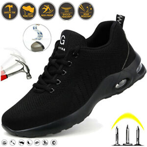Mens Safety Steel Toe Cap Work Shoes Indestructible Boots Breathable Sneakers