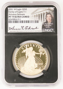 2021 W $50 1 Oz GOLD AMERICAN EAGLE PROOF COIN Type 1 NGC PF70 Advance Releases