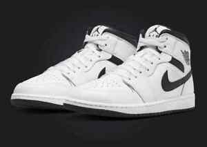 Nike Air Jordan 1 Mid Reverse Panda White Black DQ8426-132 Men's Shoes NEW