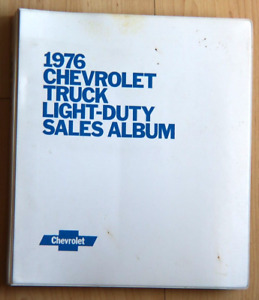 1976 chevrolet truck light duty sales album pick up blazer suburban color & trim