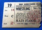 BEYOND RARE 1972 NWF Wrestling Ticket Buffalo AUD ERNIE LADD ABDULLAH BUTCHER #1