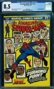 Amazing Spider-Man #121 CGC 8.5 WHITE pages - Key Issue Death of Gwen Stacy!