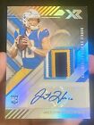 2020 Panini XR Justin Herbert Rookie Swatch Patch Auto 1/10