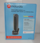 Motorola MT7711 24X8 Cable Modem and AC1900 Dual Band Wi-Fi Gigabit Router Used