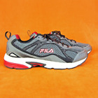 Fila Mens Windshift 15 Running Sneakers Gray Red 1HR18055-052 Size 12 Excellent