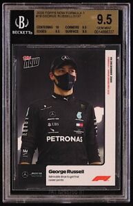 GEORGE RUSSELL 2020 TOPPS NOW FORMULA 1 RACING #19 BGS 9.5 Free Shipping