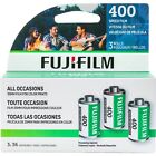 New FUJIFILM 400 ISO 35mm Film 3-Pack - 36 Exposures Color Print Film FRESH