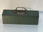 VINTAGE LARGE PARK INDUSTRIAL TOOL BOX MACHINISTS MECHANIC TOMBSTONE 21” Tackle