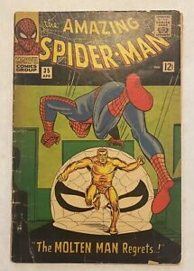 Amazing Spider-Man #35 GD+ 2.5 1966 Steve Ditko / Stan Lee - Molten Man