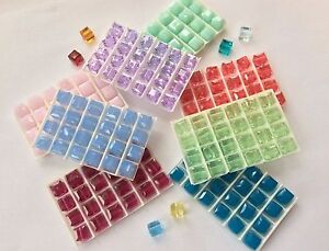 Swarovski® Crystal  6mm Cube  #5601 Beads - 24 PC. PACK -  Choose Color