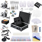 Professional Complete Tattoo Kit 54 Ink 2 Machine Guns Set LCD Power Supply Case