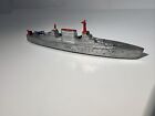 1940's Tootsie Toy Aircraft Carrier w/ Wheels, Deck Crane and Flag Pole w planes