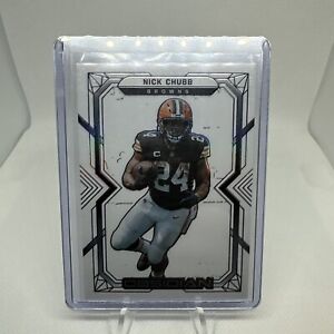 New Listing2022 Panini Obsidian Football Nick Chubb Contra White Browns Case Hit SP