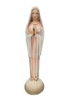 Antique Goldscheider Wien Lady of Lourdes Religious Ceramic Figure #7811