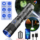 5000000LM LED Flashlight Tactical Light Super Bright Torch USB Rechargeable Lamp