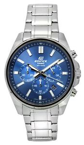Casio Edifice Standard Blue Dial Sports Quartz 100M Men's Watch EFV-650D-2A