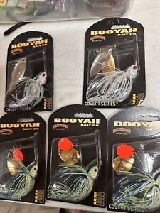 New ListingLot of 5 New Booyah Covert Series Spinnerbait Fishing Lures 3/4oz & 1/2oz