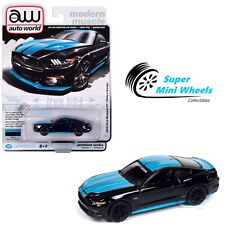 Auto World 1:64 2015 Ford Mustang GT Petty’s Garage Gloss Black / Blue