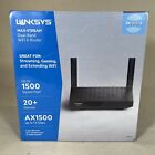 NEW SEALED Linksys MAX-STREAM Dual-Band Mesh AX1500 WiFi 6 Router (MR7340)
