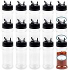 3oz Clear Plastic Spice Jar With Shaker Lids And Labels 14 Pack Empty Spice Jars
