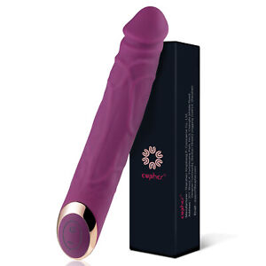 8.5 inch Rechargeable Vibrator Dildo Anal G-Spot Massager Sex Toys For Women