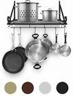 Sorbus Kitchen Wall Pot Rack with Hooks — Decorative Wall Mounted Storage