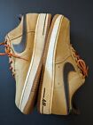 Size 11 Pre-Owned Nike Air Force 1 Sneakers Brown w/ Black Swoosh. 488298-704