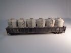 O Scale MTH Erie Gondola Car with Cement LCL Containers #10325-Weathered- 2 Rail
