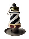 Handpainted Ceramic Nautical Lighthouse Bird Feeder Hanging or Free Standing 9