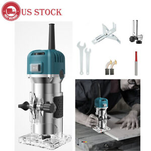 800W Electric Handheld Trimmer Wood Working Tool Wood Router Carving Machine.