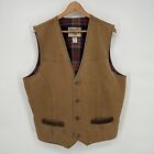 Vintage Wrangler Vest Mens Extra Large Outerwear Brown Blanket Lined Sleeveless