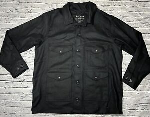 FILSON Mackinaw Cruiser Wool Jacket USA Seattle Black XL Shacket NICE!!
